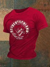 Bedrucktes Kurzarm-T-Shirt für Männer in Ost deutschland